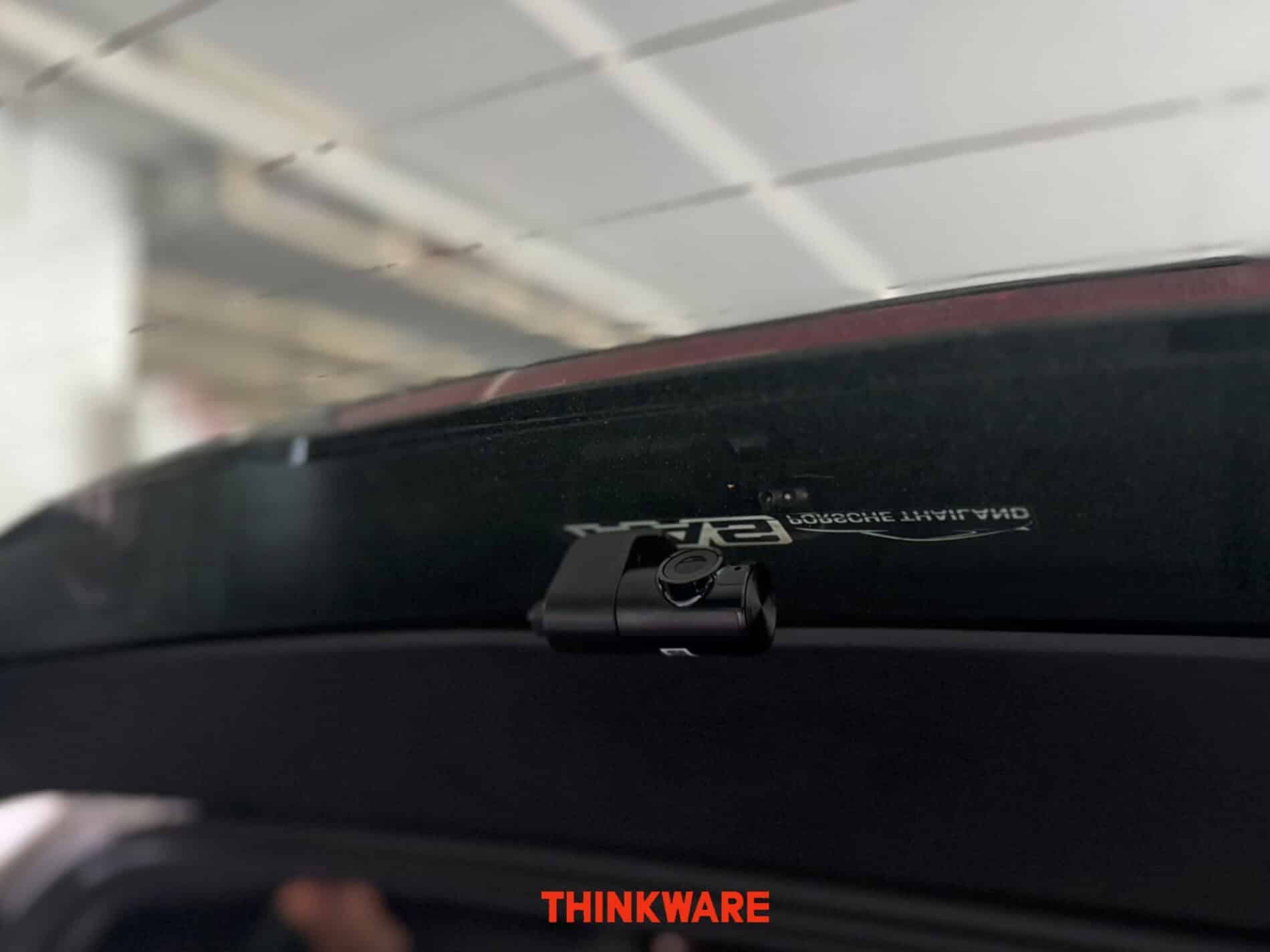 กล้องติดรถยนต์ กล้องบันทึกเหตุการณ์ Thinkware Q1000 ติดตั้งใน PORSCHE MACAN